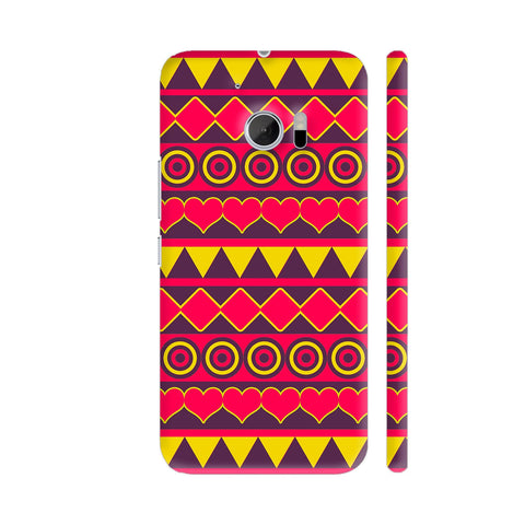 Colorful Tribal Pattern HTC 10 / 10 Lifestyle Cover| Artist: Sangeetha