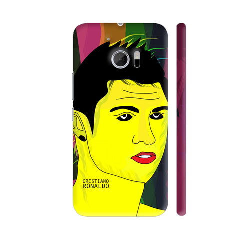 Cristiano Ronaldo Painting In Multicolor HTC 10 / 10 Lifestyle Cover| Artist: Designer Chennai