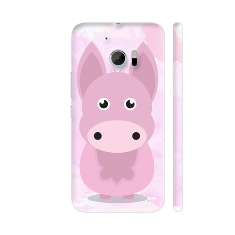 Cute Baby Pink Animal HTC 10 / 10 Lifestyle Cover| Artist: Designer Chennai