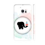 Cute Black Elephant On Love Heart HTC 10 / 10 Lifestyle Cover| Artist: Designer Chennai