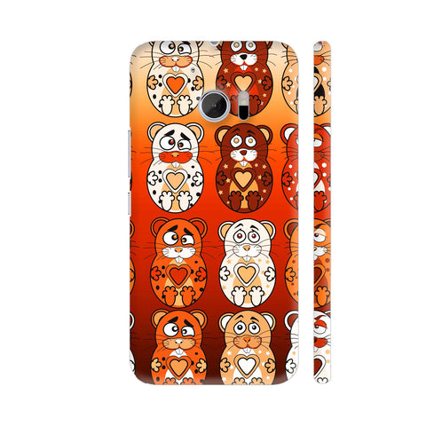 Cute Bunny Teddy Pattern 1 HTC 10 / 10 Lifestyle Cover| Artist: Sangeetha