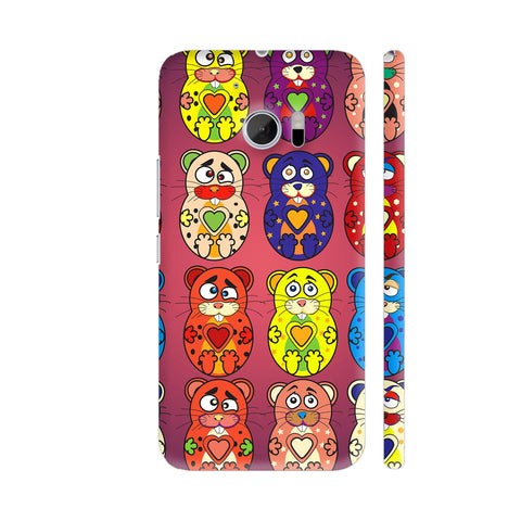Cute Bunny Teddy Pattern 2 HTC 10 / 10 Lifestyle Cover| Artist: Sangeetha