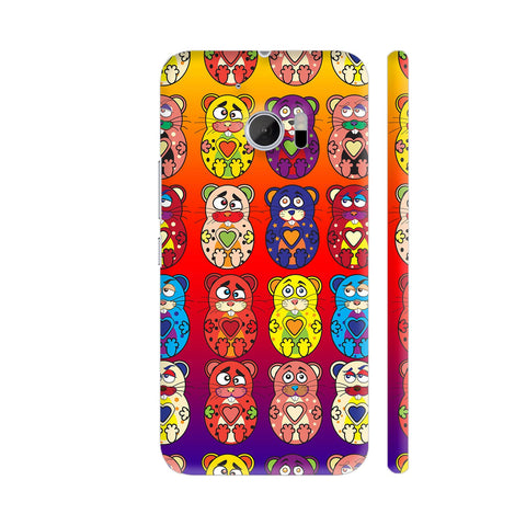 Cute Bunny Teddy Pattern 3 HTC 10 / 10 Lifestyle Cover| Artist: Sangeetha