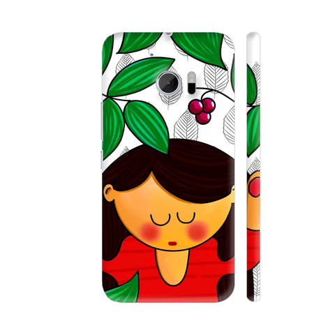 Cute Girl In Garden HTC 10 / 10 Lifestyle Cover| Artist: Woodle Doodle