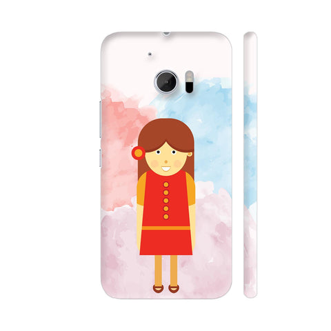 Cute Little Girl Cute Dress HTC 10 / 10 Lifestyle Cover| Artist: Designer Chennai