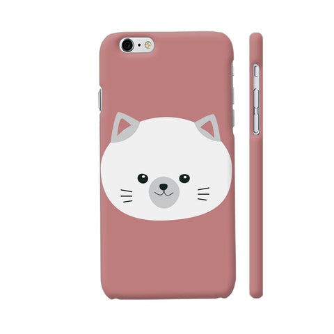 Colorpur Cute White Kitty With Gray Ears Apple iPhone 6 / 6s | Artist: Ashok