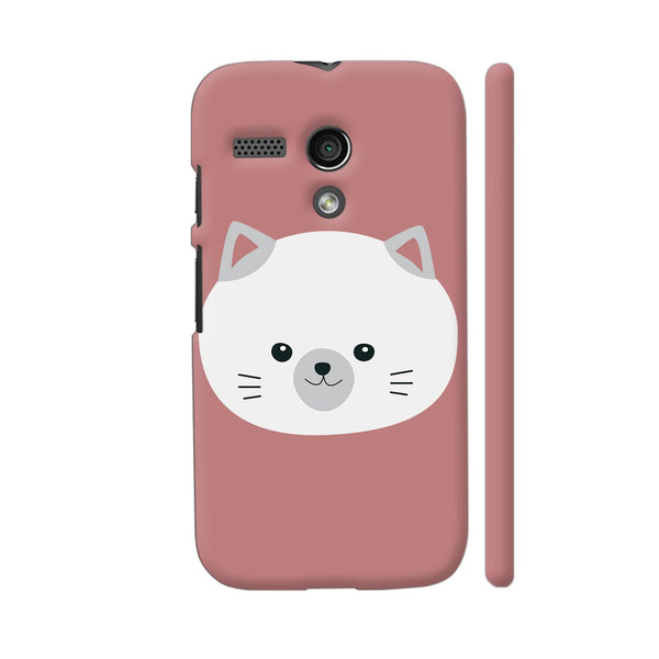 Colorpur Cute White Kitty With Gray Ears Motorola Moto G1 | Artist: Ashok