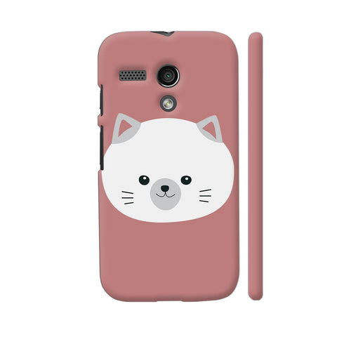 Colorpur Cute White Kitty With Gray Ears Motorola Moto G1 | Artist: Ashok