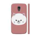 Colorpur Cute White Kitty With Gray Ears Motorola Moto G2 | Artist: Ashok
