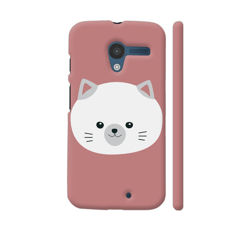 Colorpur Cute White Kitty With Gray Ears Motorola Moto X1 | Artist: Ashok