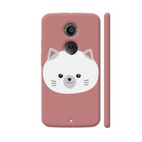 Colorpur Cute White Kitty With Gray Ears Motorola Moto X2 | Artist: Ashok