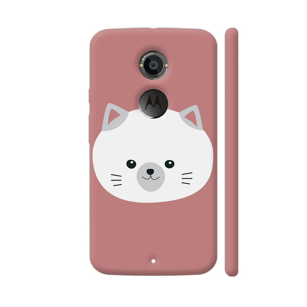 Colorpur Cute White Kitty With Gray Ears Motorola Moto X2 | Artist: Ashok