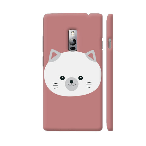 Colorpur Cute White Kitty With Gray Ears OnePlus 2 | Artist: Ashok