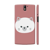 Colorpur Cute White Kitty With Gray Ears OnePlus One | Artist: Ashok