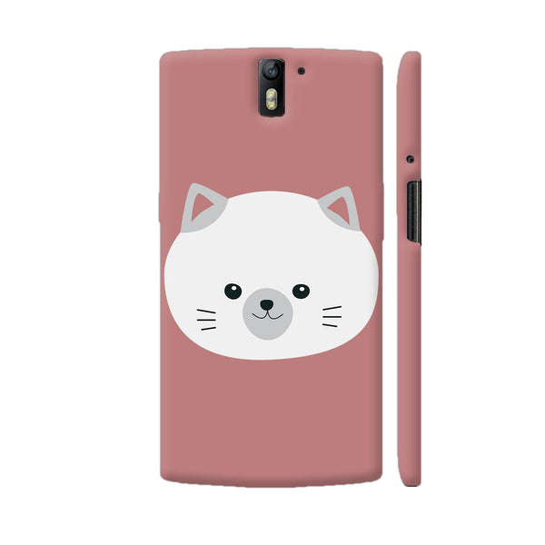 Colorpur Cute White Kitty With Gray Ears OnePlus One | Artist: Ashok
