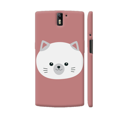 Colorpur Cute White Kitty With Gray Ears OnePlus One | Artist: Ashok