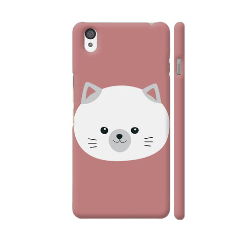 Colorpur Cute White Kitty With Gray Ears OnePlus X | Artist: Ashok