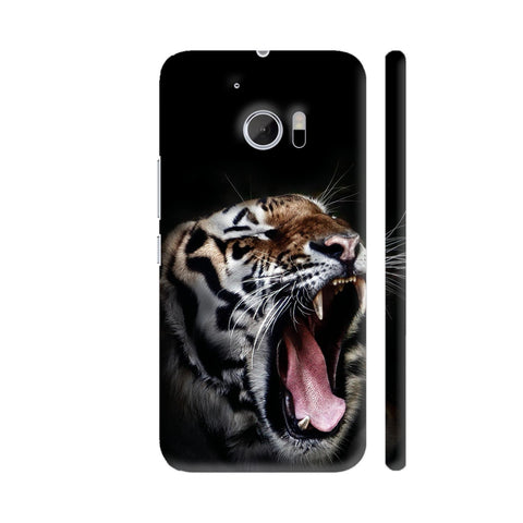 Dangerous Tiger On Black HTC 10 / 10 Lifestyle Cover| Artist: WonderfulDreamPicture