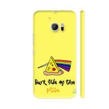 Dark Side Of The Pizza On Yellow HTC 10 / 10 Lifestyle Cover| Artist: 70s pedia