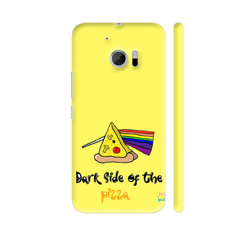 Dark Side Of The Pizza On Yellow HTC 10 / 10 Lifestyle Cover| Artist: 70s pedia