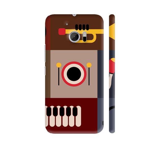 Different Music Instruments HTC 10 / 10 Lifestyle Cover| Artist: Designer Chennai