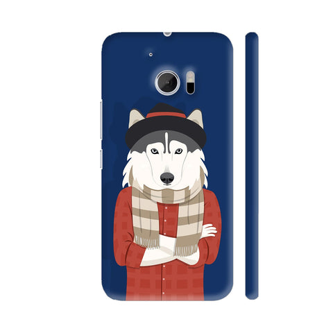 Dog Swag In Blue HTC 10 / 10 Lifestyle Cover| Artist: Abhinav