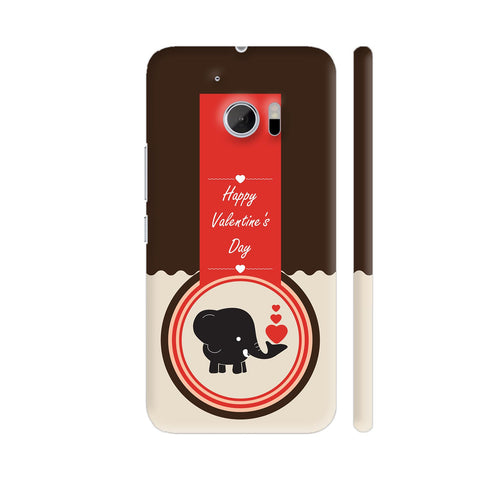 Elephant In Love On Valentine's Day HTC 10 / 10 Lifestyle Cover| Artist: Designer Chennai