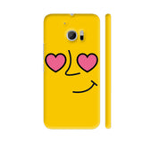 Emoticon 1 On Yellow HTC 10 / 10 Lifestyle Cover| Artist: Abhinav