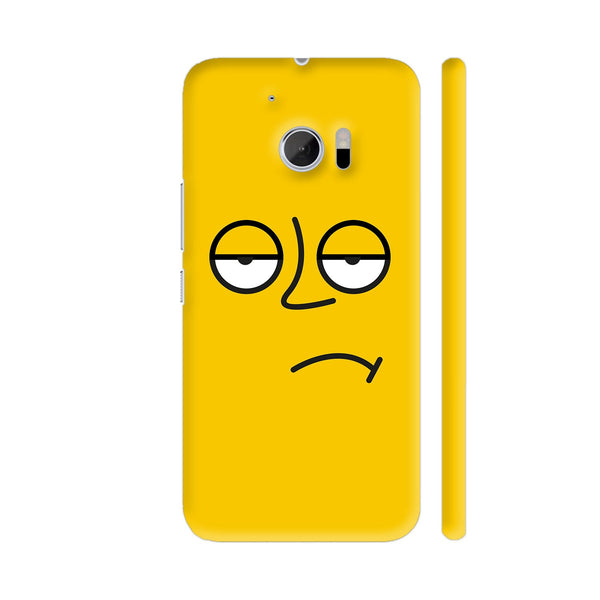 Emoticon 3 On Yellow HTC 10 / 10 Lifestyle Cover| Artist: Abhinav
