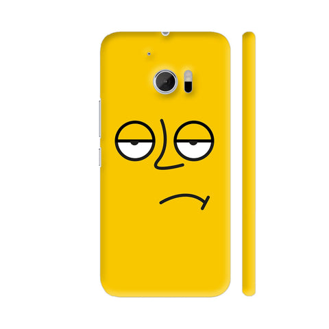Emoticon 3 On Yellow HTC 10 / 10 Lifestyle Cover| Artist: Abhinav