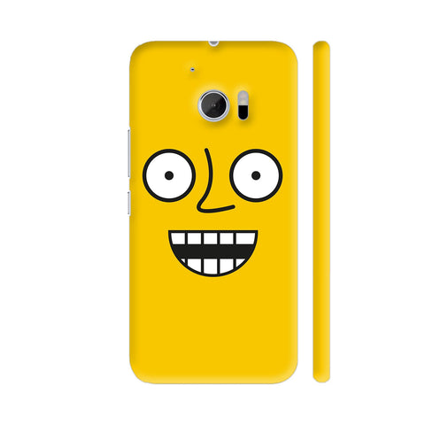 Emoticon 4 On Yellow HTC 10 / 10 Lifestyle Cover| Artist: Abhinav
