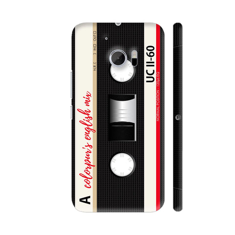 English Mix Cassette Black HTC 10 / 10 Lifestyle Cover| Artist: Abhinav