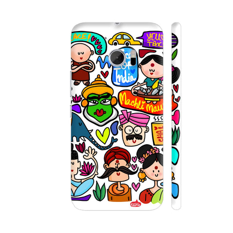 Faces Of India HTC 10 / 10 Lifestyle Cover| Artist: Woodle Doodle