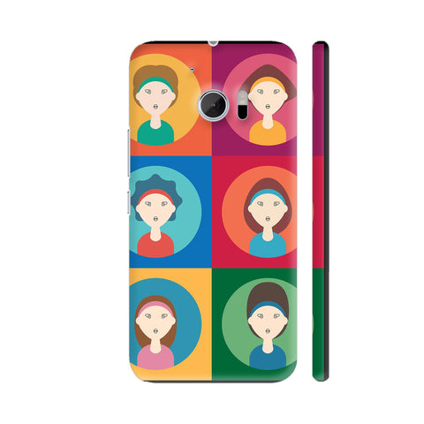Female Faces Cartoon HTC 10 / 10 Lifestyle Cover| Artist: Designer Chennai