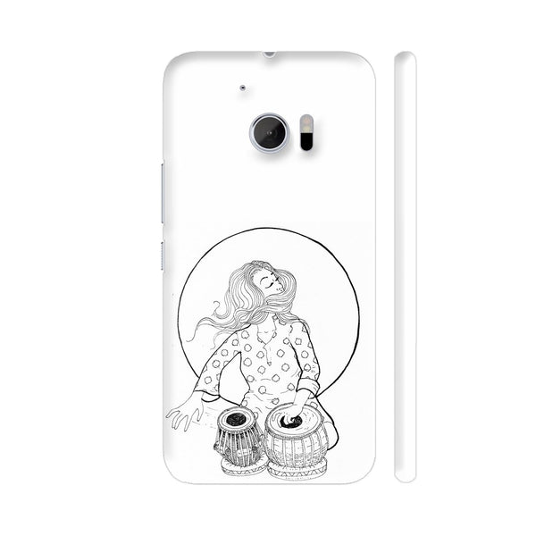 Female Percussionist In Black And White HTC 10 / 10 Lifestyle Cover| Artist: Pritpal Singh