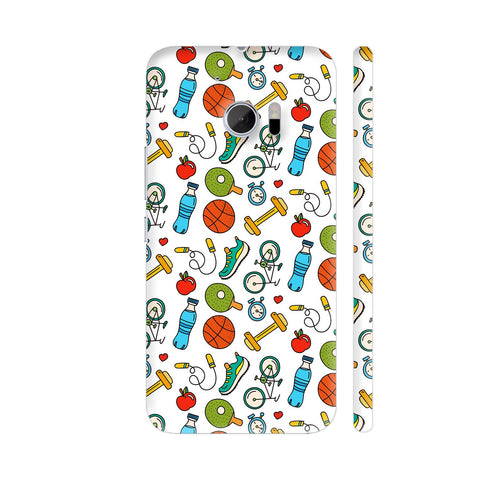 Fitness Gym Sports Freak On White HTC 10 / 10 Lifestyle Cover| Artist: Abhinav