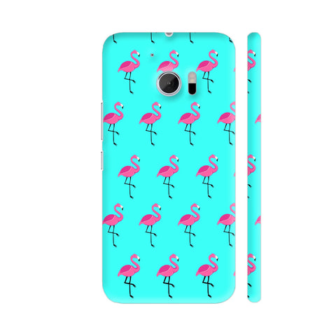 Flamingo On Blue HTC 10 / 10 Lifestyle Cover| Artist: Dolly P