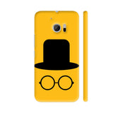 Flat Cap And Glasses On Yellow HTC 10 / 10 Lifestyle Cover| Artist: Designer Chennai