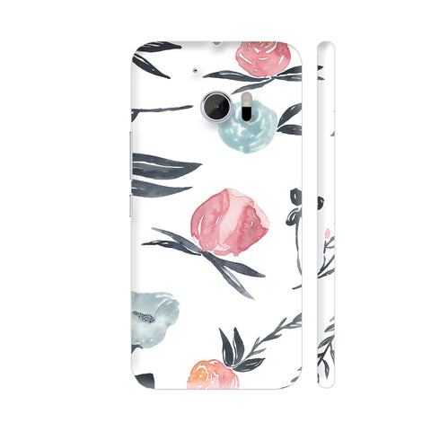 Flora In Watercolor HTC 10 / 10 Lifestyle Cover| Artist: Adeela Abdul Razak