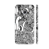 Floral Chaos In Black And White HTC 10 / 10 Lifestyle Cover| Artist: Swathi Kirthyvasan