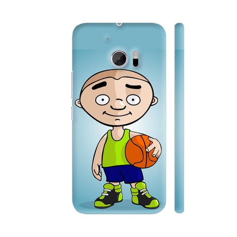 Funny Basketball Player On Blue HTC 10 / 10 Lifestyle Cover| Artist: Giordano Aita