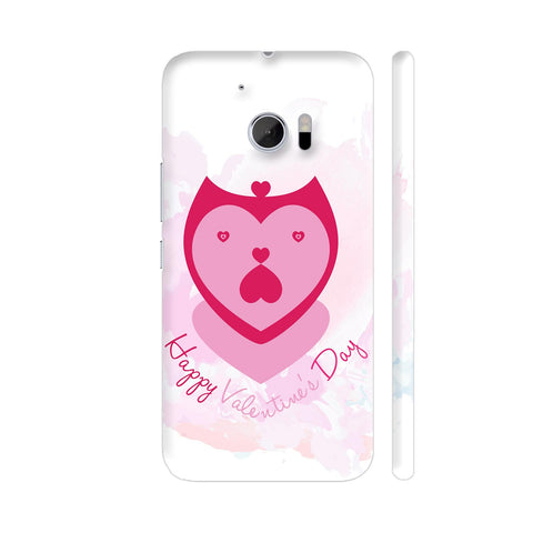 Funny Heart Face Happy Valentines Day HTC 10 / 10 Lifestyle Cover| Artist: Designer Chennai