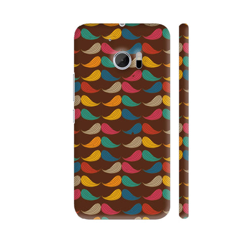 Funny Leaves And Moustaches HTC 10 / 10 Lifestyle Cover| Artist: Designer Chennai