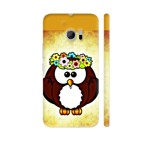Funny Owl Bird With Tiara HTC 10 / 10 Lifestyle Cover| Artist: WonderfulDreamPicture