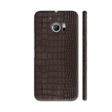 Gator Brown Leather Print HTC 10 / 10 Lifestyle Cover| Artist: Looly Elzayat