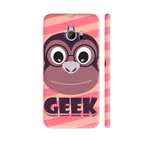 Geek Monkey On Pink HTC 10 / 10 Lifestyle Cover| Artist: Designer Chennai