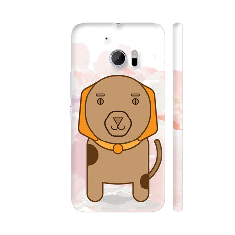 Geometric Brown Dog HTC 10 / 10 Lifestyle Cover| Artist: Designer Chennai