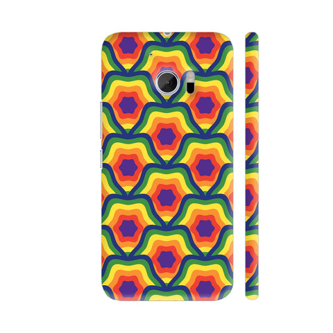 Geometric Star Rainbow Pattern HTC 10 / 10 Lifestyle Cover| Artist: Designer Chennai
