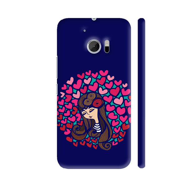 Girl In Circle Of Hearts HTC 10 / 10 Lifestyle Cover| Artist: Abhijeet Sinha