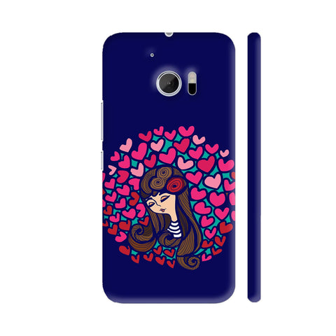 Girl In Circle Of Hearts HTC 10 / 10 Lifestyle Cover| Artist: Abhijeet Sinha